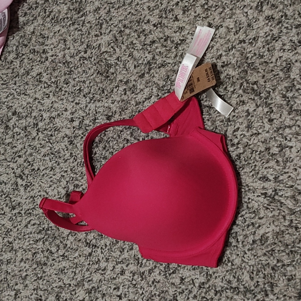 38B Pink Victoria Secret red bra